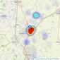 Satchells Estate Agents - Baldock listings heatmap