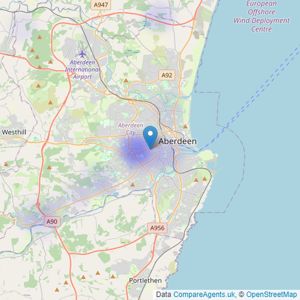 Savills - Aberdeen listings heatmap