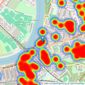 Savills - Barnes listings heatmap