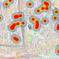 Savills - Brook Green & Shepherd's Bush listings heatmap