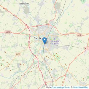 Savills - Cambridge listings heatmap