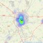 Savills - Cambridge listings heatmap