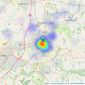 Savills - Cheltenham listings heatmap