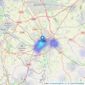 Savills - Chester listings heatmap