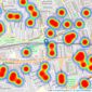 Savills - Chiswick listings heatmap