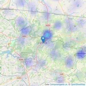 Savills - Cranbrook listings heatmap