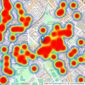 Savills - Fulham listings heatmap