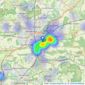 Savills - Guildford listings heatmap