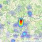 Savills - Henley-On-Thames listings heatmap