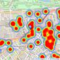 Savills - Knightsbridge listings heatmap