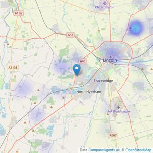 Savills - Lincoln listings heatmap