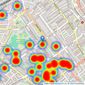 Savills - Maida Vale & Little Venice listings heatmap