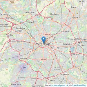 Savills - Manchester listings heatmap