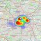 Savills - Manchester listings heatmap