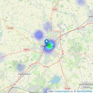 Savills New Homes - Chelmsford listings heatmap