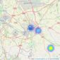 Savills New Homes - Cheshire listings heatmap