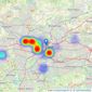 Savills New Homes - Glasgow listings heatmap