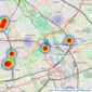 Savills New Homes - Hackney Wick Fish Island listings heatmap