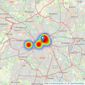 Savills New Homes - New Homes North West listings heatmap