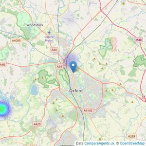 Savills New Homes - Summertown listings heatmap