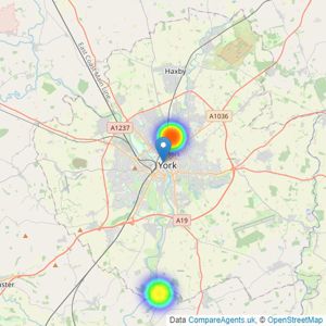 Savills New Homes - York listings heatmap