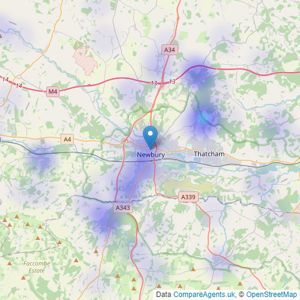 Savills - Newbury listings heatmap