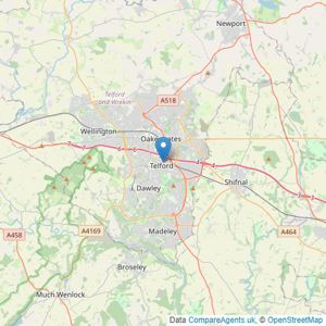 Savills Rural Sales - Telford listings heatmap