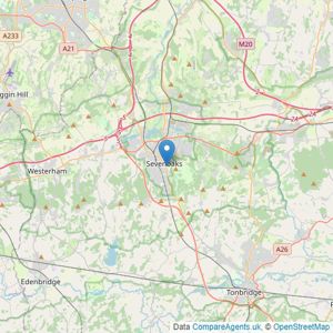 Savills - Sevenoaks listings heatmap