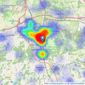 Savills - Sevenoaks listings heatmap