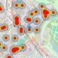 Savills - St John's Wood & Regent's Park listings heatmap