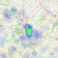 Savills - Summertown listings heatmap