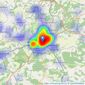 Savills - Tunbridge Wells listings heatmap