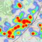 Savills - Wimbledon listings heatmap