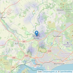 Savills - Wimborne listings heatmap