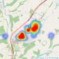 Sawdye & Harris - Chudleigh listings heatmap