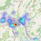 Sawyers - Stroud listings heatmap