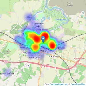 SAXON SHORE LIMITED - Kent listings heatmap