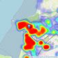 Saxons Estate Agents - Weston Super Mare listings heatmap