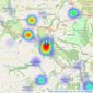 Saxton Mee - Bakewell listings heatmap