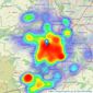 Saxton Mee - Sheffield listings heatmap