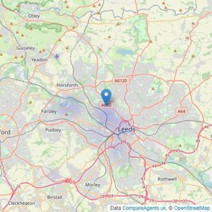 sbliving - Leeds listings heatmap