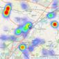 Scargill Mann & Co - Burton upon Trent listings heatmap