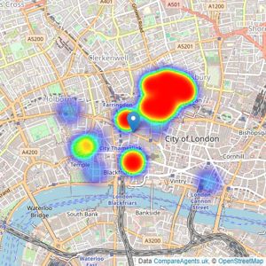 Scott City Residential - London listings heatmap