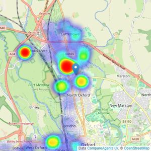 Scottfraser - Summertown listings heatmap