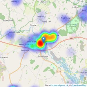 Scottfraser - Witney listings heatmap