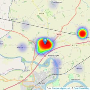 Screetons - Howden listings heatmap