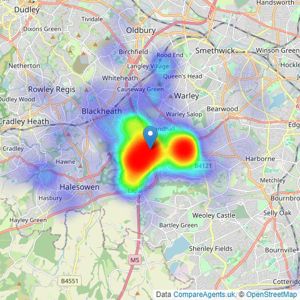 Scriven & Co - Quinton listings heatmap