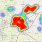 Scrivins & Co Estate Agents & Letting Agents - Hinckley listings heatmap