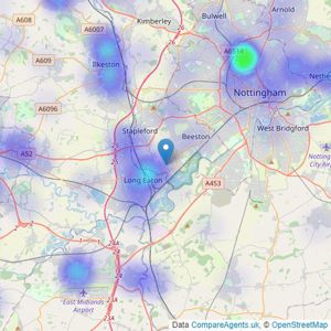 SDL Property Auctions - Nationwide listings heatmap