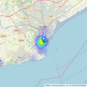 Seabreeze Homes - Penarth listings heatmap